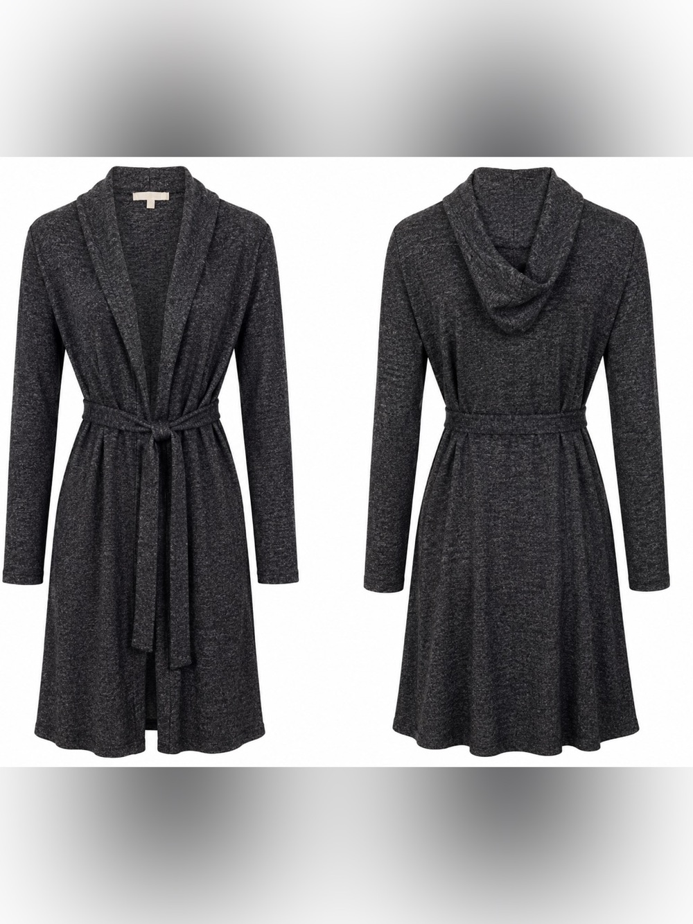 Women’s Z Supply Hooded Belted Sweater Lounge Robe Sz S
